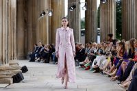 Marc Cain Fashion Show Spring/Summer 2025 at Kolonnade mit Triumphtor on July 2, 2024 in Potsdam, Germany. (Photo by Franziska Krug/Getty Images for Marc Cain)