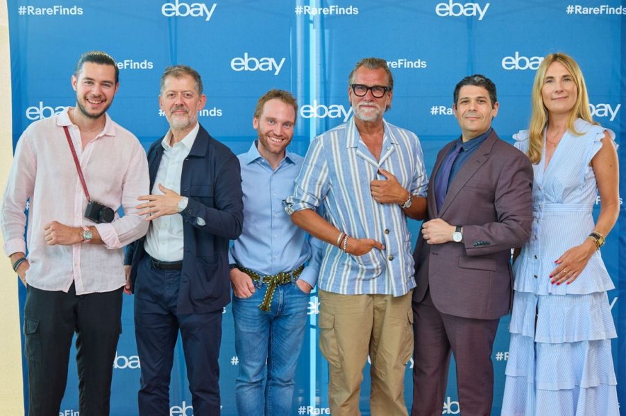 Event aBlogtoWatch und eBay feiern Luxusuhren „Mit Echtheitsprüfung“: Nikolaus Hirsch, Robert Punkendorfer, Francesco Baj, Kristian Haagen, Ariel Adams und Julia Verpotten. (Foto Starpix / A. Tuma)