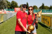 BAND FUSSBALL CUP 2024: Roman Gregorij und Irena Blagojevic. (Foto BFC Roland Rudolph)